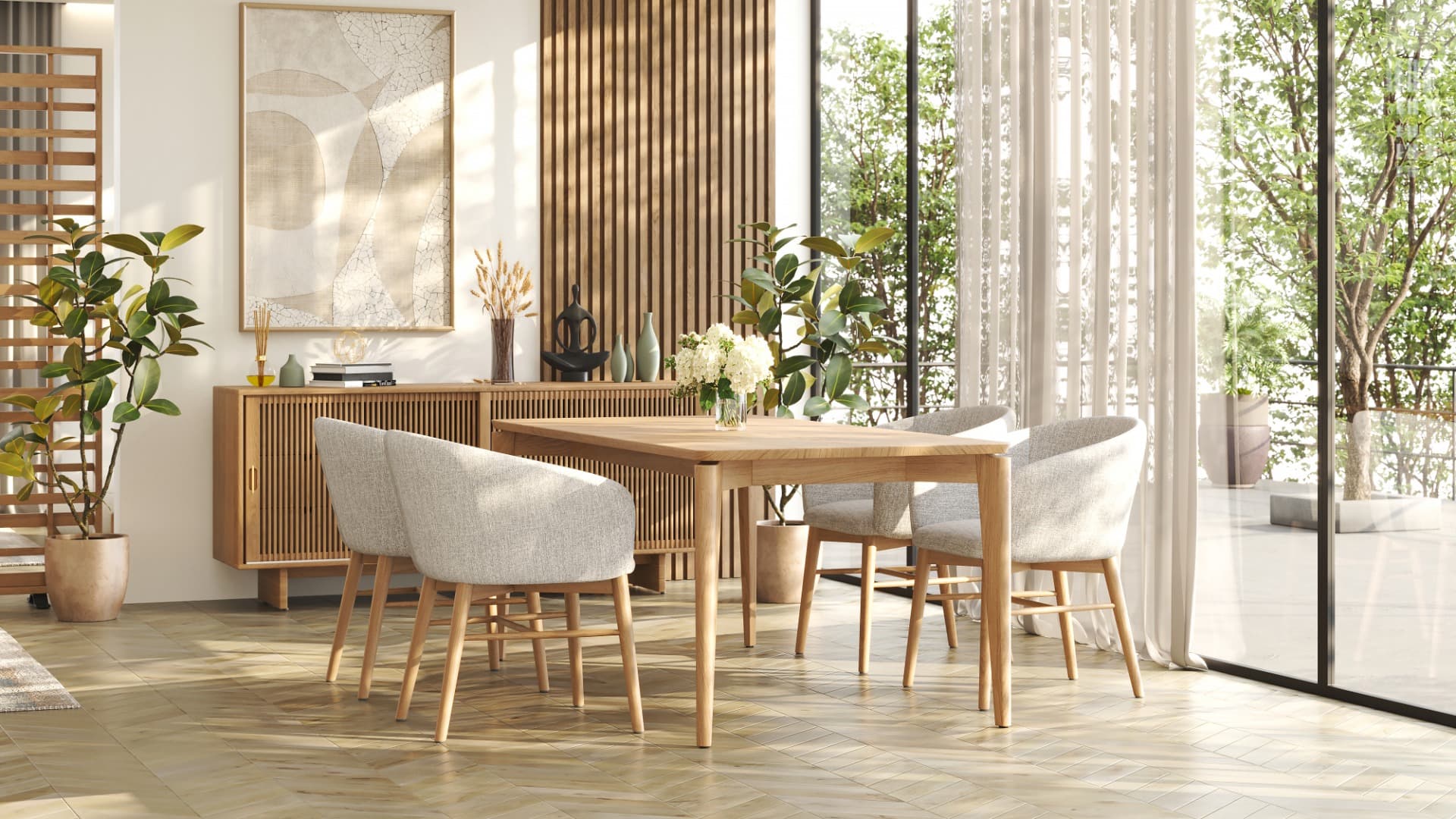 Caro Dining Table 180cm with Sia Chairs - Set