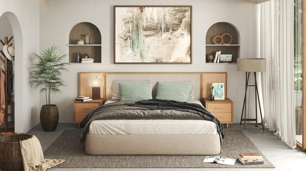 Elsa Long Headboard with Nash Superking - Bedroom Set